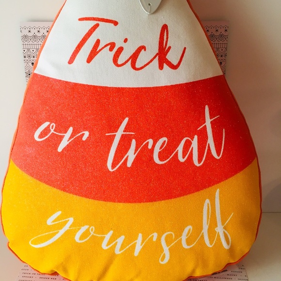 Other - Halloween Candy Corn Shaped Pillow Cushion Throw